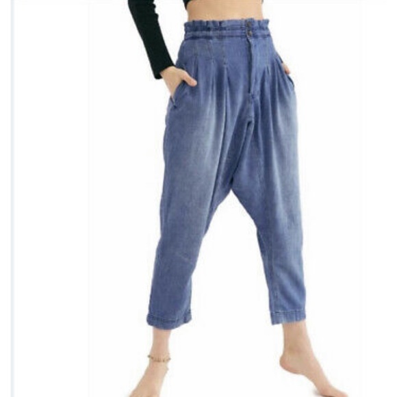 Free People Denim - Free people mover and shaker denim harem pants